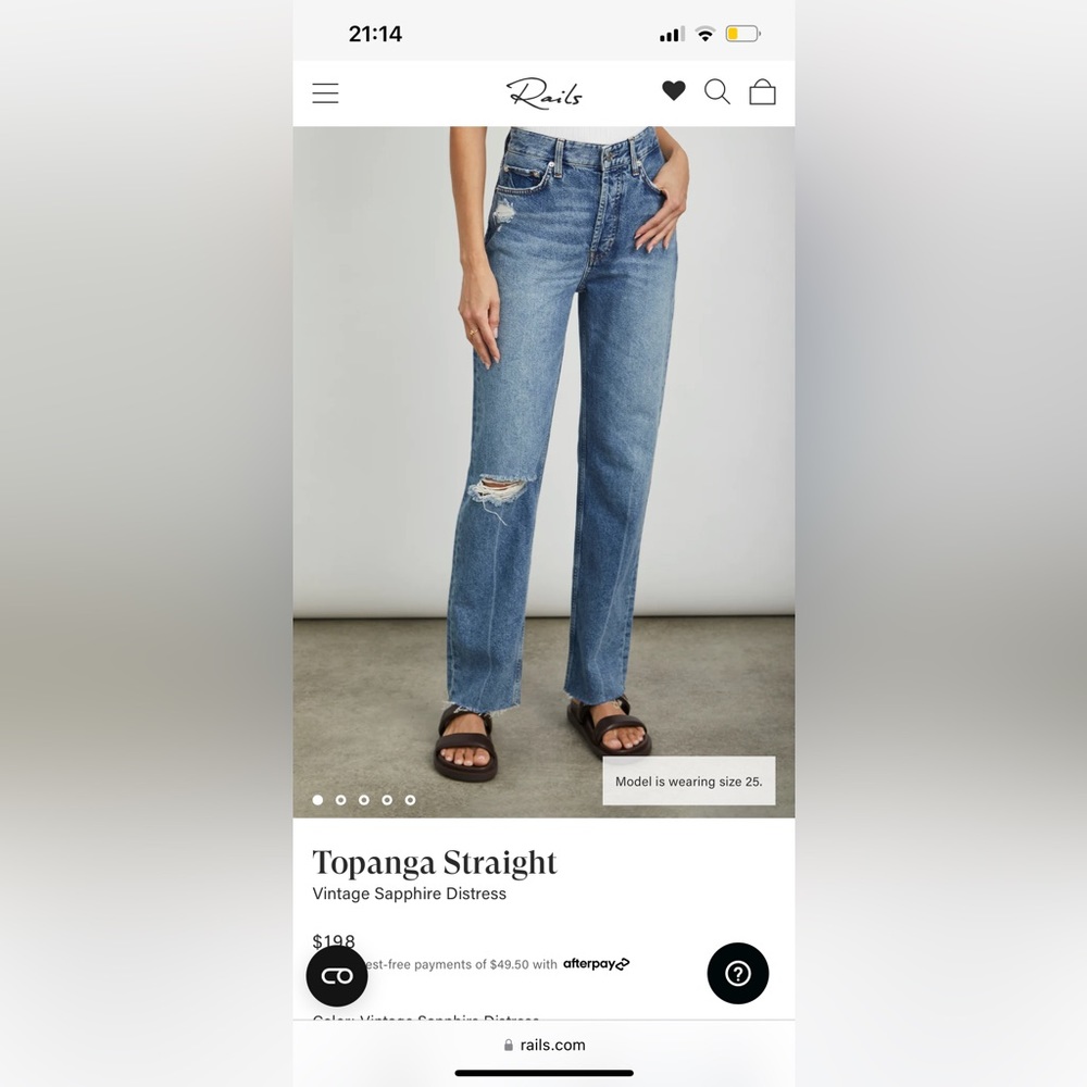 NWT Rails jeans